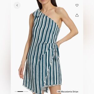 Simon Miller Striped Minidress - Ink Macadamia Stripe
